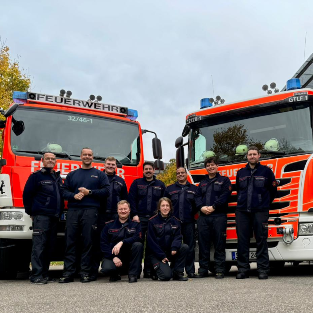 Einsatzfoto Aufgrund einer geplanten Bombenentschärfung in Weilimdorf wurde eine Wachbesetzung eingerichtet ...